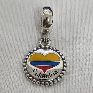 Pandora Colombia Exclusive Charm Pendant, S925 Silver Jewelry